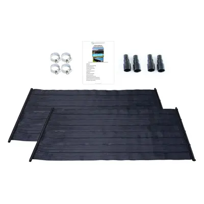 (2) Swimming Kids Paddling Pool Solar Hot Water Heater Mat Total Kit Free Sun Energy 1.33 x 3m