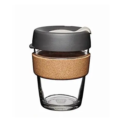 KeepCup, Reusable Glass Cup Brew Cork, Medium 12oz | 340ml, Press