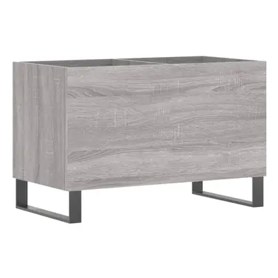 (grey sonoma) vidaXL Record Cabinet Vinyl Record Storage Cabinet Grey Sonoma Engineered Wood