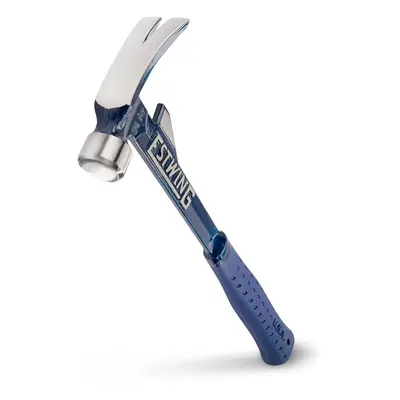 Estwing E6-24T 24oz 16-inch Smooth Face Hammertooth Hammer with Vinyl Shock Reduction Grip, Blue