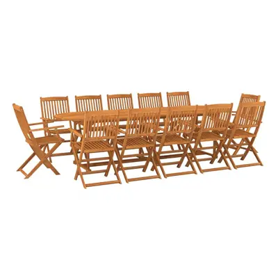 vidaXL Garden Dining Set Piece Outdoor Table and Chair Solid Wood Acacia