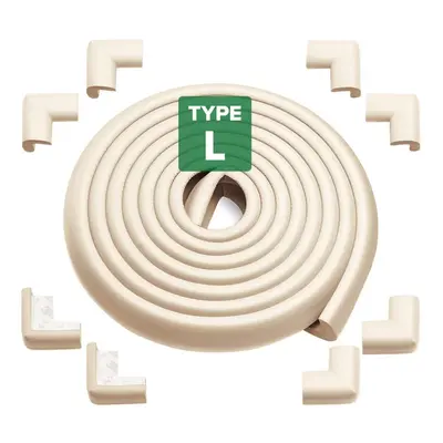 (Milk White) Corner and Edge Guards - 14ft (4.3m) [ 13ft Edge Cushion + Corner Cushion ] Premium