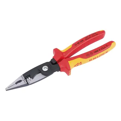 Knipex 88 200UKSBE Fully Insulated Electricians Universal Installation Pliers, 200mm