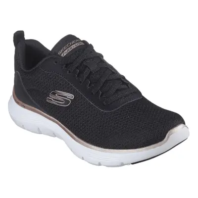 (4 UK, Black/Rose Gold) Skechers Womens/Ladies Flex Appeal 5.0 Uptake Contrast Trainers