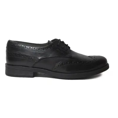 Agata | Black Leather | Girls Brogue School Shoes