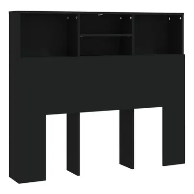 (black) vidaXL Headboard Cabinet Bedroom Bookcase Headboard Furniture Multi Colours