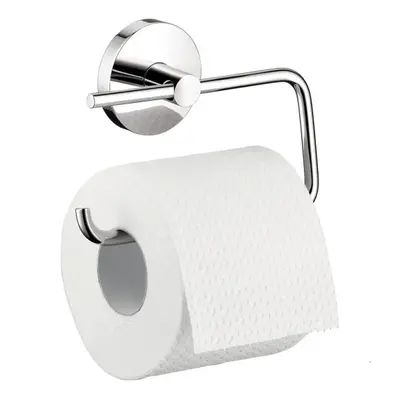 hansgrohe Toilet Paper Holder Easy Install 6-inch Modern Coordinating Accessories in Chrome