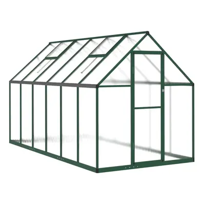 (green, x x cm) vidaXL Greenhouse with Base Frame Walk in Grow House Anthracite Aluminium