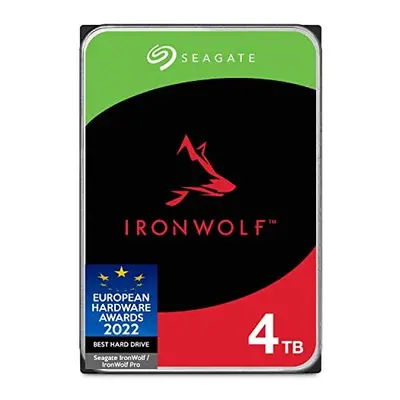 Seagate IronWolf, 4TB, NAS, Internal Hard Drive, CMR 3.5 Inch, SATA, 6GB/s, 5,400 RPM, MB Cache,