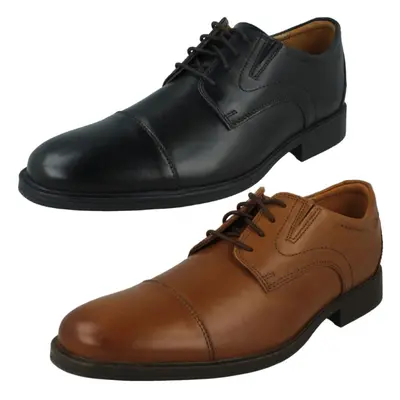 (Black, UK 7) Mens Clarks Formal Lace Up Shoes Whiddon Cap