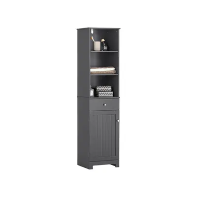 SoBuy BZR17-DG, Tall Bathroom Cabinet Bathroom Storage Cabinet