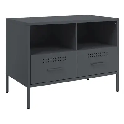 (anthracite, pcs) vidaXL TV Cabinets TV Stand TV Unit Hifi Cabinet pcs Black Cold-rolled Steel