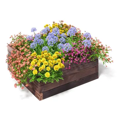 Square Planter Box x cm Wood Raised Garden Bed Planter