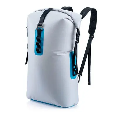 (Gray) 28L Outdoor Waterproof Bag Dry Wet Separation Removable Shoulder Pouch Camping Travel