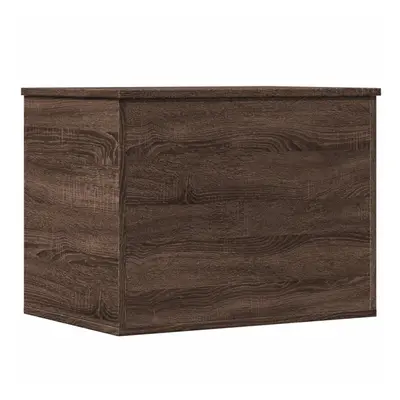 vidaXL Storage Box Blanket Box Storage Chest Box Brown Oak Engineered Wood