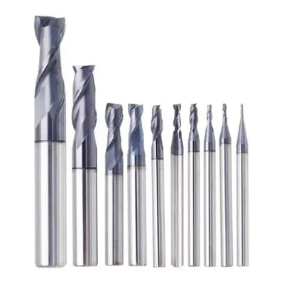 () 1-20mm Flute End Mill HRC50 Tungsten Steel TiAIN Coat Milling Cutter For CNC Machine