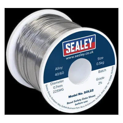 Solder Wire Quick Flow 2% 0.7mm/22SWG 40/60.5kg Reel