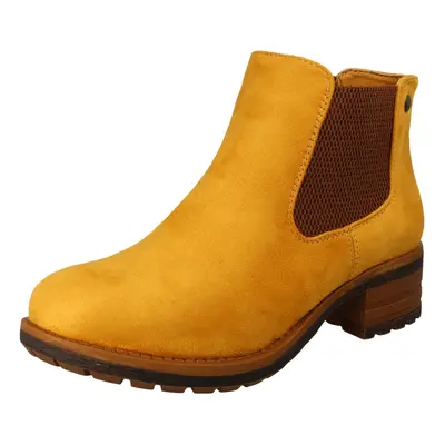 (Yellow, UK 6.5) Ladies Rieker Ankle Boots