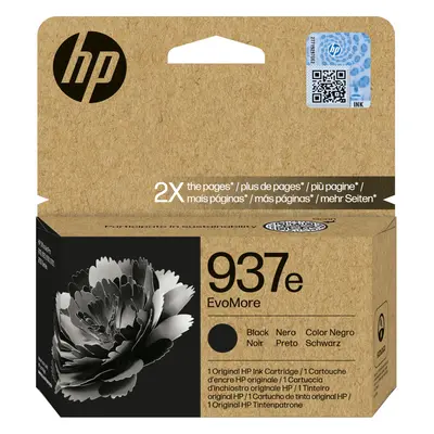 HP 937e EvoMore Black Ink Cartridge - 4S6W9NE