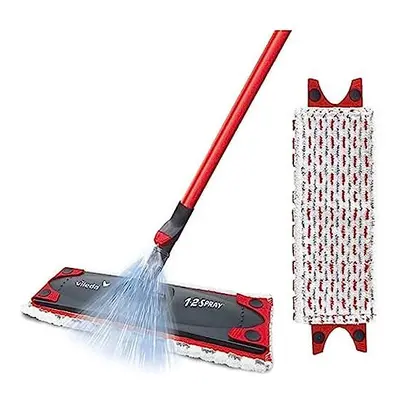 Vileda Spray Mop, Microfibre Flat Floor Spray Mop with Extra Head Replacement, Set of 1x Mop and