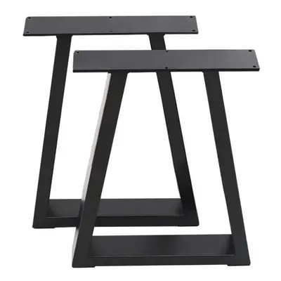 (L70*W7*H90) 2pcs Industrial Steel Table Legs Box Square Coffee Desk