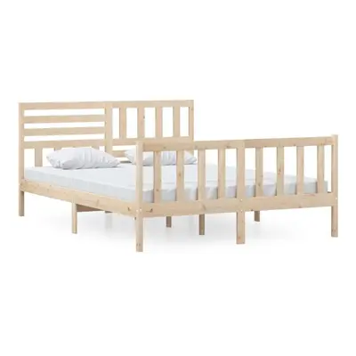 (brown, x cm) vidaXL Bed Frame Bed Base Bedstead Bedroom Mattress Foundation Solid Wood