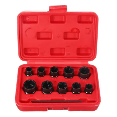 11Pcs Impact Damaged Bolt Nut Remover Extractor Socket Tool Set