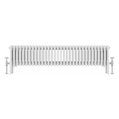 (300x1460mm, White) NRG Traditional Cast Iron Style Style Radiator Four Column Designer Bathroom