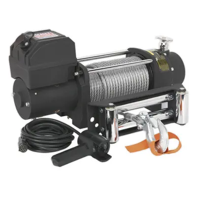 12V Self-Recovery Winch - 5450kg Line Pull - 2kW DC Wound Motor - IP67 Rated