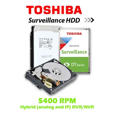 (2TB) Surveillance HDD CCTV Disk Sata 3.5" Toshiba