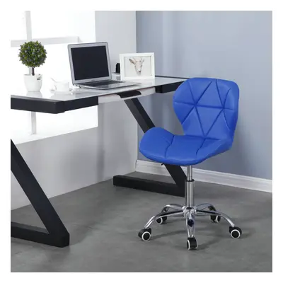 (Blue) Charles Jacobs Cushioned Swivel Office Chair