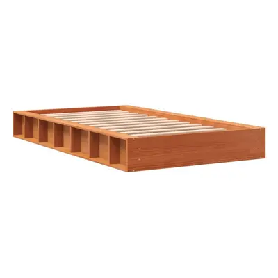 (90 x cm) vidaXL Bed Frame Home Wooden Bedstead Bed Base Mattress Foundation Solid Wood