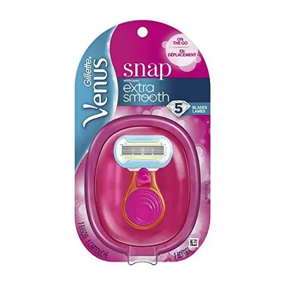 Gillette Venus Womens Snap with Embrace On The Go Blade Razor