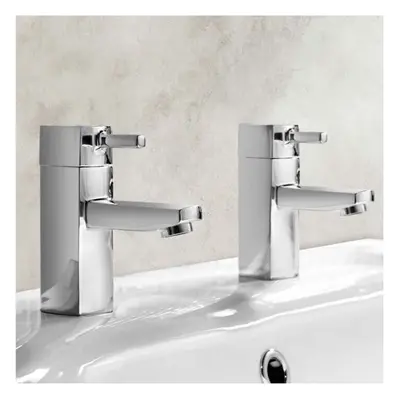 Boston Hot & Cold Twin Basin Taps