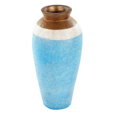 Terracotta Decorative Vase cm Blue PLATEJE