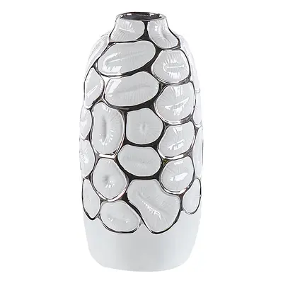 Decorative Vase CENABUM Ceramic White