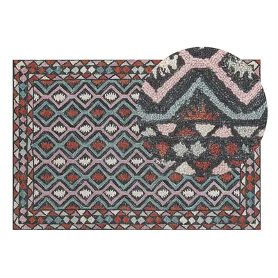 Wool Area Rug x cm Multicolour HAYMANA