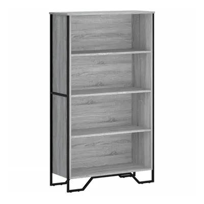 (grey sonoma, x x 137.5 cm) vidaXL Bookcase Bookshelf Book Rack Storage Cabinet Sonoma Oak Engin