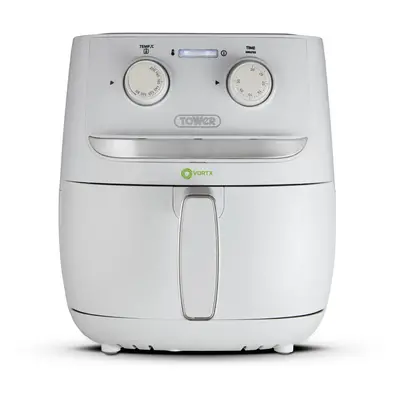 Tower T17126WHT Vortx Air Fryer with Manual Controls, 1500W, 3.8L, White