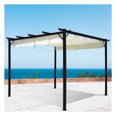 Patio Metal Gazebo Backyard Porch Awning Pergola Sunshade Shelter-3x3m