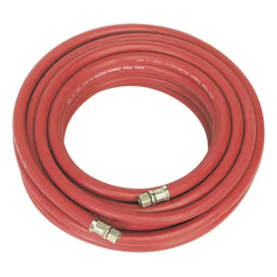 Rubber Alloy Air Hose with 1/4 Inch BSP Unions - Metre Length - 8mm Bore