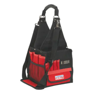 200 x x 230mm Technicians Utility Tool Bag - RED - Pocket Portable Case