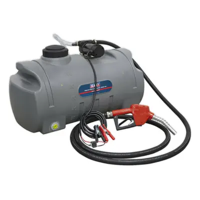 100L Portable Diesel Tank - 12V Electric Pump - 4m Delivery Hose with Nozzle