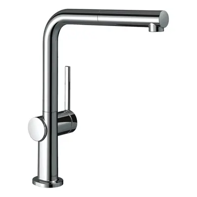 Hansgrohe Talis M54 Kitchen Mixer Tap Single Lever Pull Out Spout Chrome Modern