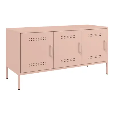 (pink) vidaXL TV Cabinet TV Stand TV Unit Entertainment Centre Mustard Yellow Steel