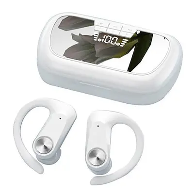 (White) in Sports TWS Bluetooth Earphone with MP3 Player HiFi Stereo Music Wireless Headphone Ea