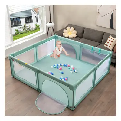 Baby Playpen Portable Large Safety Infant Activity Center W/ PCS Ocean Balls