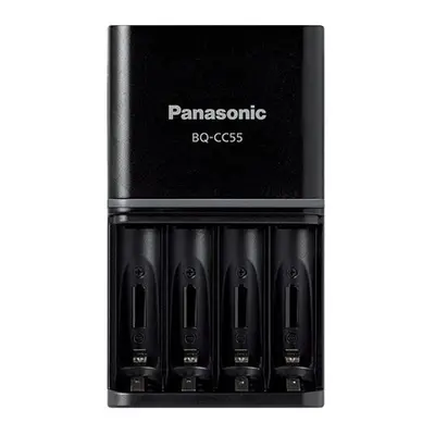 Panasonic ENELOOP BQ-CC55 UK Plug in Charger + 4x AA 2500mAh Batteries