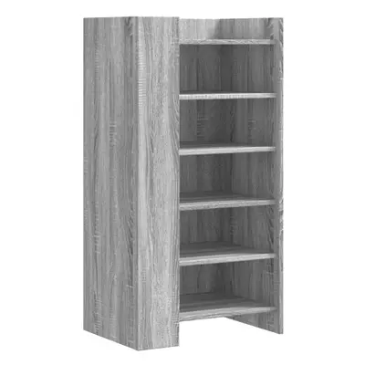 vidaXL Shoe Cabinet Shoe Storage Cupboard Rack Grey Sonoma Engineered Wood