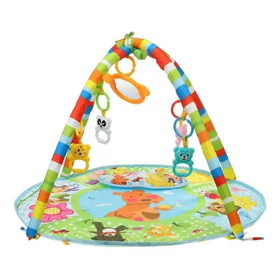 Multi-functional 84cm*76.5cm*50cm Baby Piano Fitness Stand with Round Mat for Infant's Education